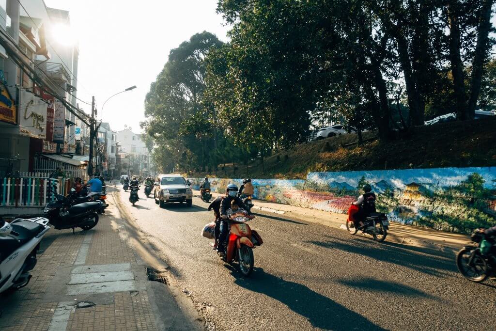 Viaggiare in Asia in scooter